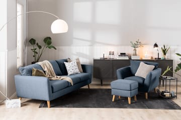 Trend 3-sits Tygsoffa - Blå - Products - Möbler - Soffa - 3 sits soffa