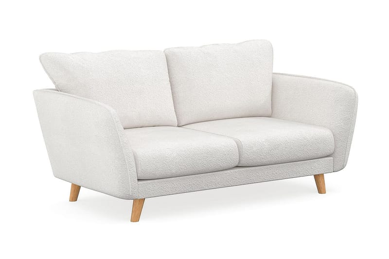 Trend Lyx 2-sits Soffa i Bouclé - Vit - Products - Möbler - Soffa - 2 sits soffa