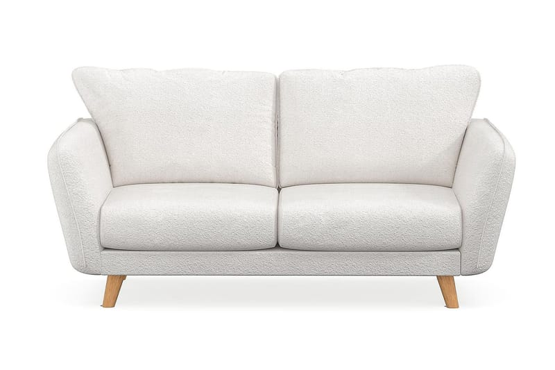 Trend Lyx 2-sits Soffa i Bouclé - Vit - Products - Möbler - Soffa - 2 sits soffa