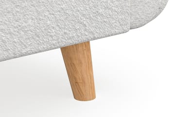 Trend Lyx 2-sits Soffa i Bouclé - Vit - Products - Möbler - Soffa - 2 sits soffa