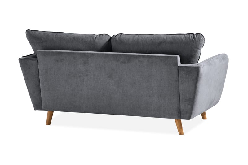 Trend Lyx 2-sits Soffa - Mörkgrå/Ek - Products - Möbler - Soffa - 2 sits soffa