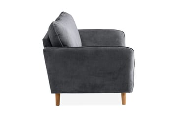 Trend Lyx 2-sits Soffa - Mörkgrå/Ek - Products - Möbler - Soffa - 2 sits soffa