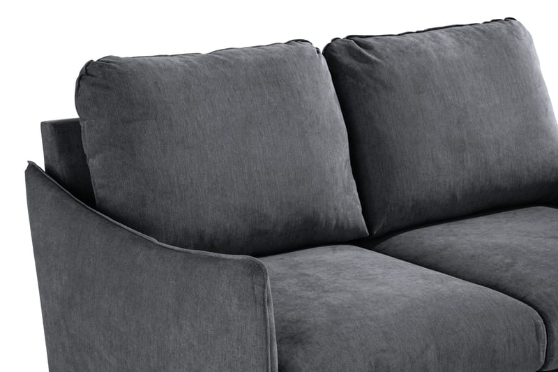 Trend Lyx 2-sits Soffa - Mörkgrå/Svart - Products - Möbler - Soffa - 2 sits soffa