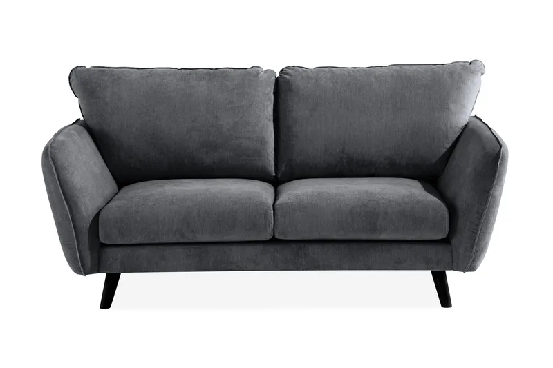 Trend Lyx 2-sits Soffa - Mörkgrå/Svart - Products - Möbler - Soffa - 2 sits soffa
