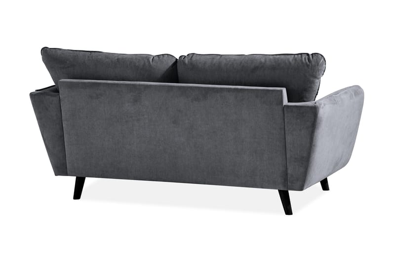 Trend Lyx 2-sits Soffa - Mörkgrå/Svart - Products - Möbler - Soffa - 2 sits soffa