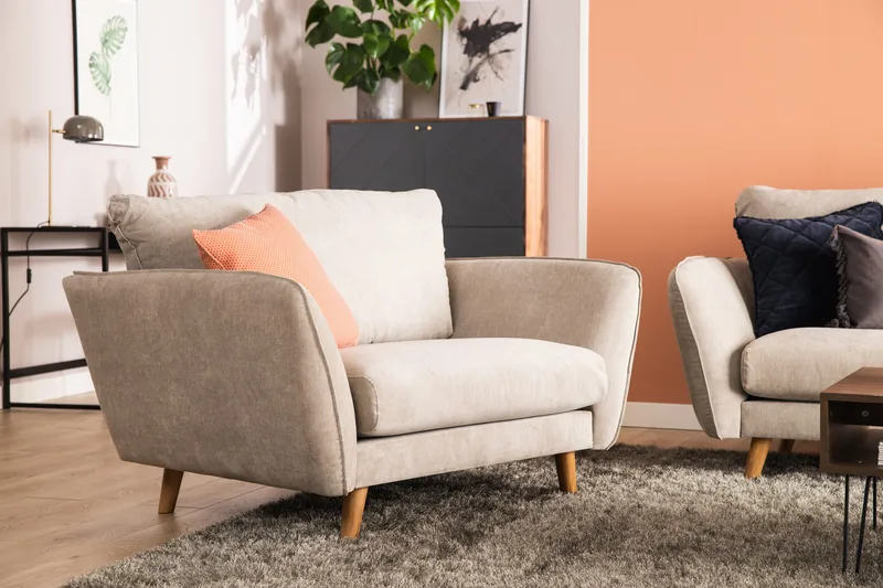 Trend Lyx 2-sits Tygsoffa - Beige - Products - Möbler - Soffa - 2 sits soffa