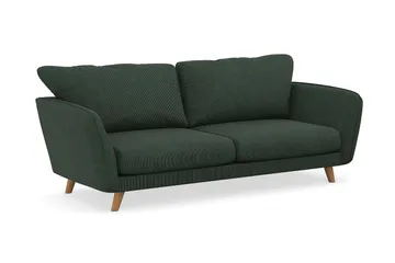Trend Lyx 3-sits Manchestersoffa - Mörkgrön - Products - Möbler - Soffa - 3 sits soffa