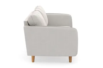 Trend Lyx 3-sits Sammetssoffa - Krämvit - Products - Möbler - Soffa - 3 sits soffa