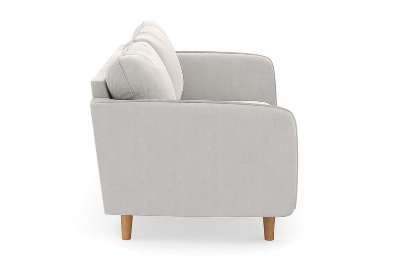 Trend Lyx 3-sits Sammetssoffa - Krämvit - Products - Möbler - Soffa - 3 sits soffa