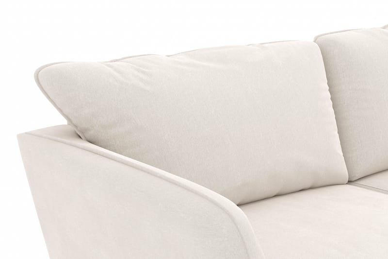 Trend Lyx 3-sits Sammetssoffa - Krämvit - Products - Möbler - Soffa - 3 sits soffa