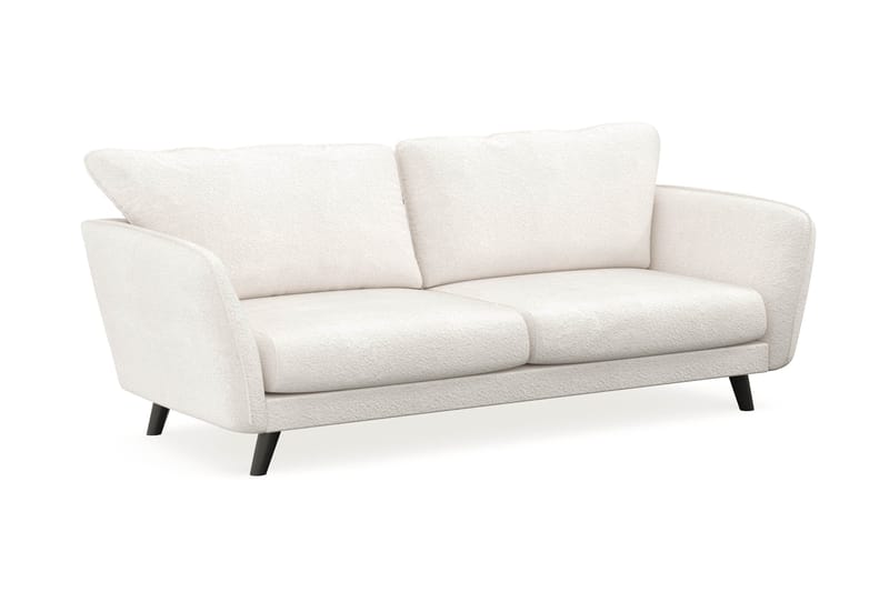 Trend Lyx 3-sits Soffa i Bouclé - Vit - Products - Möbler - Soffa - 3 sits soffa