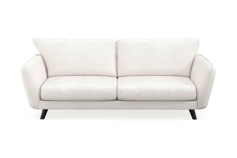 Trend Lyx 3-sits Soffa i Bouclé - Vit - Products - Möbler - Soffa - 3 sits soffa