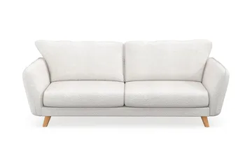 Trend Lyx 3-sits Soffa i Bouclé - Vit - Products - Möbler - Soffa - 3 sits soffa