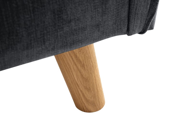 Trend Lyx 3-sits Soffa - Mörkgrå/Ek - Products - Möbler - Soffa - 3 sits soffa