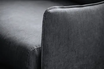 Trend Lyx 3-sits Soffa - Mörkgrå/Svart - Products - Möbler - Soffa - 3 sits soffa