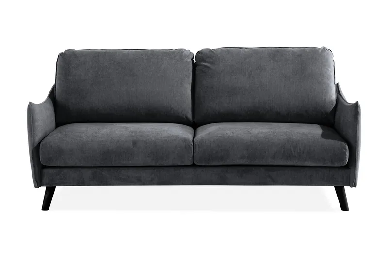 Trend Lyx 3-sits Soffa - Mörkgrå/Svart - Products - Möbler - Soffa - 3 sits soffa