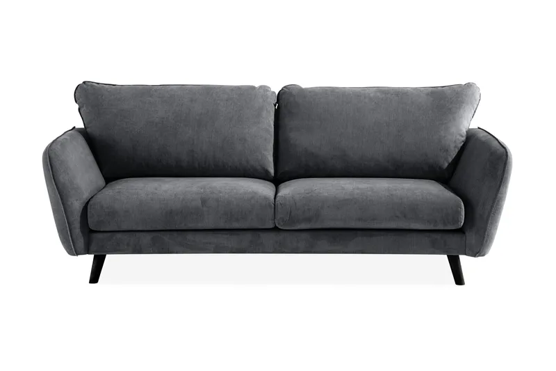 Trend Lyx 3-sits Tygsoffa, Mörkgrå