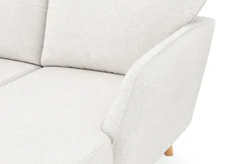 Trend Lyx 4-sits Högervänd U-formad Soffa med Divan och Schäslong i Bouclé - Vit - Products - Möbler - Soffa - U-soffa