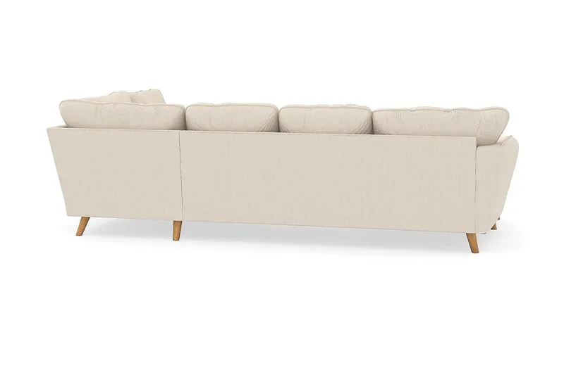Trend Lyx 4-sits Högervänd U-formad Soffa med Divan och Schäslong i Manchester - Beige - Products - Möbler - Soffa - U-soffa