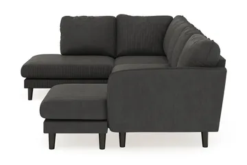 Trend Lyx 4-sits Högervänd U-formad Soffa med Divan och Schäslong i Manchester - Mörkgrå - Products - Möbler - Soffa - U-soffa