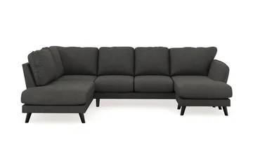 Trend Lyx 4-sits Högervänd U-formad Soffa med Divan och Schäslong i Manchester - Mörkgrå - Products - Möbler - Soffa - U-soffa