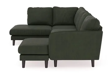 Trend Lyx 4-sits Högervänd U-formad Soffa med Divan och Schäslong i Manchester - Mörkgrön - Products - Möbler - Soffa - U-soffa