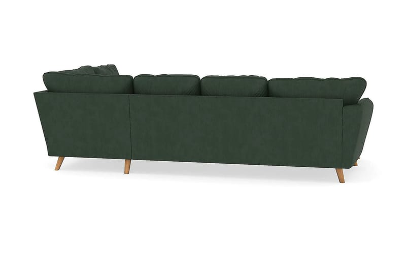 Trend Lyx 4-sits Högervänd U-formad Soffa med Divan och Schäslong i Manchester - Mörkgrön - Products - Möbler - Soffa - U-soffa