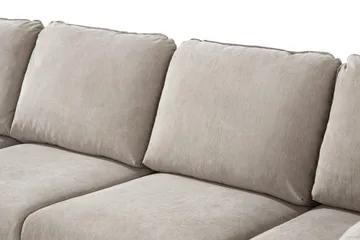 Trend Lyx 4-sits Högervänd U-formad Soffa med Divan och Schäslong i Tyg - Beige - Products - Möbler - Soffa - U-soffa