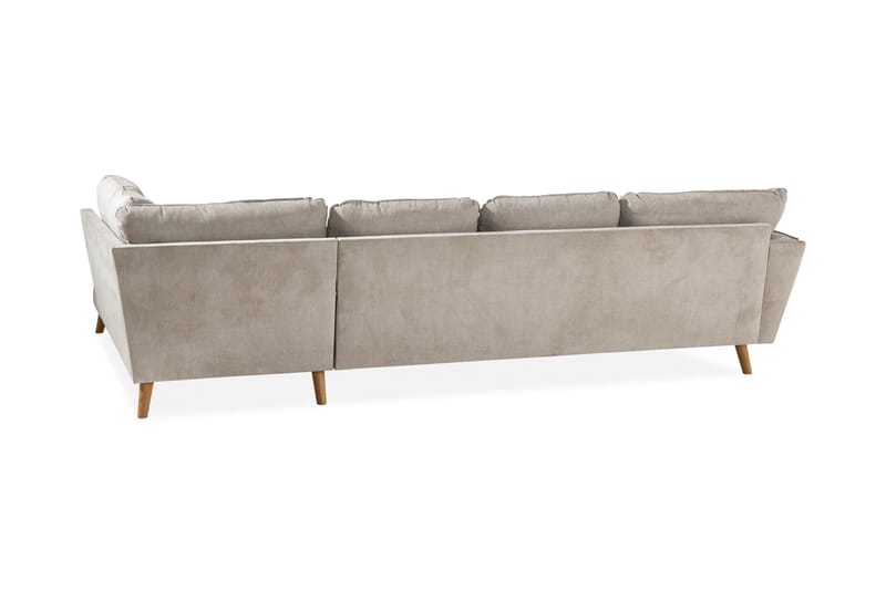 Trend Lyx 4-sits Högervänd U-formad Soffa med Divan och Schäslong i Tyg - Beige - Products - Möbler - Soffa - U-soffa