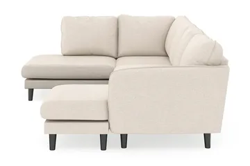 Trend Lyx 4-sits Högervänd U-formad Soffa med Divan och Schäslong i Tyg - Beige - Products - Möbler - Soffa - U-soffa