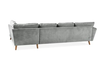 Trend Lyx 4-sits Högervänd U-formad Soffa med Divan och Schäslong i Tyg - Grå - Products - Möbler - Soffa - U-soffa