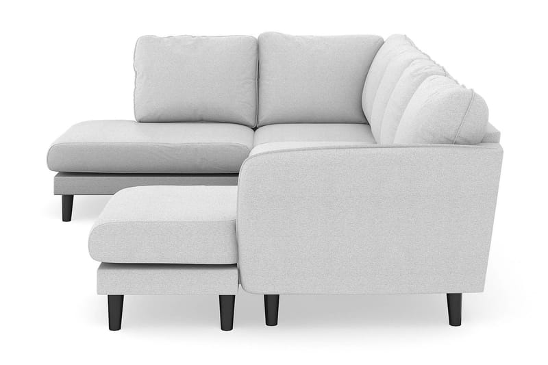 Trend Lyx 4-sits Högervänd U-formad Soffa med Divan och Schäslong i Tyg - Ljusgrå - Products - Möbler - Soffa - U-soffa