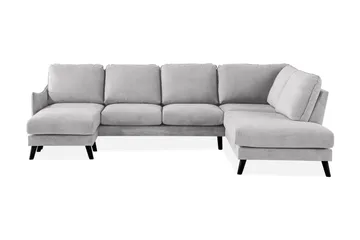 Trend Lyx 4-sits Högervänd U-formad Soffa med Divan och Schäslong i Tyg
