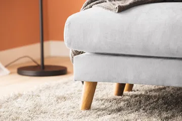 Trend Lyx 4-sits Högervänd U-formad Soffa med Divan och Schäslong i Tyg - Ljusgrå - Products - Möbler - Soffa - U-soffa