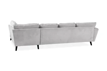 Trend Lyx 4-sits Högervänd U-formad Soffa med Divan och Schäslong i Tyg - Ljusgrå - Products - Möbler - Soffa - U-soffa