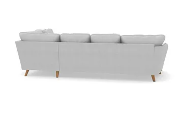 Trend Lyx 4-sits Högervänd U-formad Soffa med Divan och Schäslong i Tyg - Ljusgrå - Products - Möbler - Soffa - U-soffa