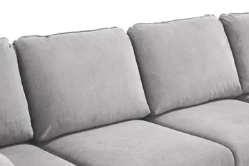 Trend Lyx 4-sits Högervänd U-formad Soffa med Divan och Schäslong i Tyg - Ljusgrå - Products - Möbler - Soffa - U-soffa