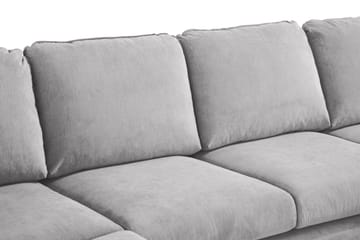 Trend Lyx 4-sits Högervänd U-formad Soffa med Divan och Schäslong i Tyg - Ljusgrå - Products - Möbler - Soffa - U-soffa