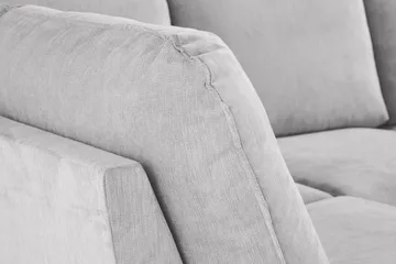 Trend Lyx 4-sits Högervänd U-formad Soffa med Divan och Schäslong i Tyg - Ljusgrå - Products - Möbler - Soffa - U-soffa