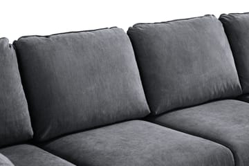 Trend Lyx 4-sits Högervänd U-formad Soffa med Divan och Schäslong i Tyg - Mörkgrå - Products - Möbler - Soffa - U-soffa