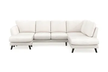 Trend Lyx 4-sits Vänstervänd U-formad Soffa med Divan och Schäslong i Bouclé - Vit - Products - Möbler - Soffa - U-soffa