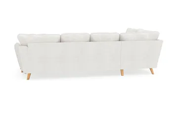 Trend Lyx 4-sits Vänstervänd U-formad Soffa med Divan och Schäslong i Bouclé - Vit - Products - Möbler - Soffa - U-soffa