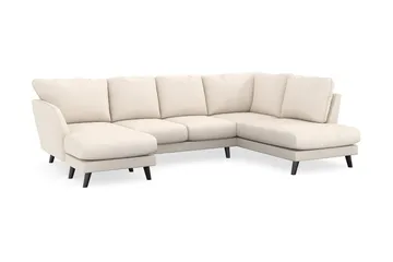 Trend Lyx 4-sits Vänstervänd U-formad Soffa med Divan och Schäslong i Manchester - Beige - Products - Möbler - Soffa - U-soffa