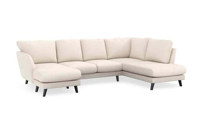 Trend Lyx 4-sits Vänstervänd U-formad Soffa med Divan och Schäslong i Manchester - Beige - Products - Möbler - Soffa - U-soffa
