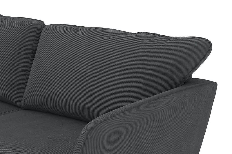 Trend Lyx 4-sits Vänstervänd U-formad Soffa med Divan och Schäslong i Manchester - Mörkgrå - Products - Möbler - Soffa - U-soffa