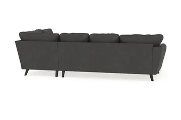 Trend Lyx 4-sits Vänstervänd U-formad Soffa med Divan och Schäslong i Manchester - Mörkgrå - Products - Möbler - Soffa - U-soffa