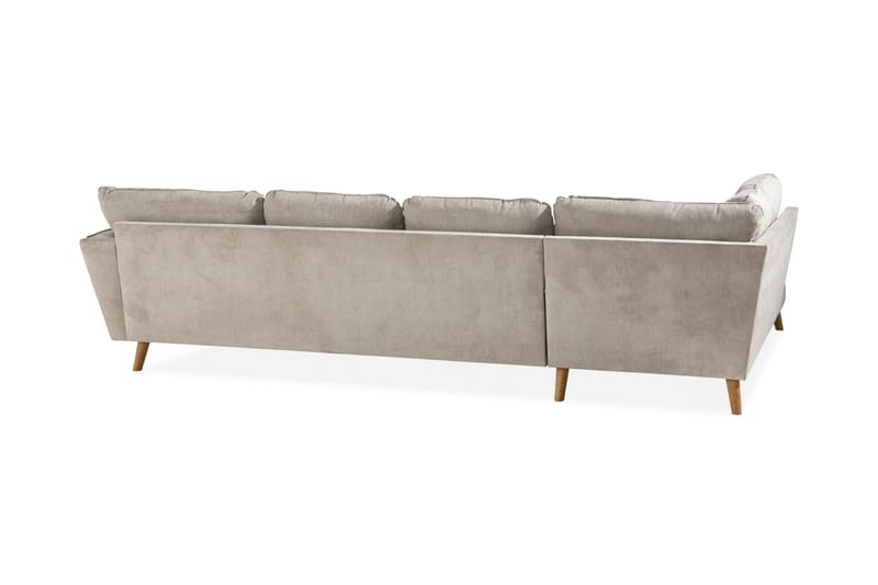 Trend Lyx 4-sits Vänstervänd U-formad Soffa med Divan och Schäslong i Tyg - Beige - Products - Möbler - Soffa - U-soffa