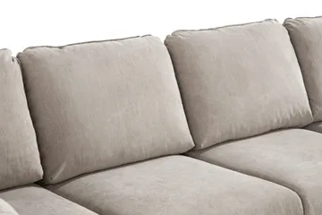 Trend Lyx 4-sits Vänstervänd U-formad Soffa med Divan och Schäslong i Tyg - Beige - Products - Möbler - Soffa - U-soffa