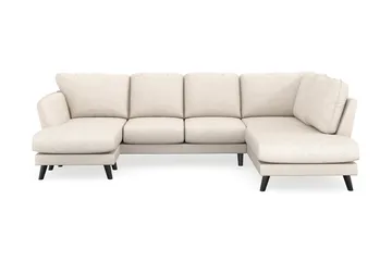 Trend Lyx 4-sits Vänstervänd U-formad Soffa med Divan och Schäslong i Tyg - Beige - Products - Möbler - Soffa - U-soffa