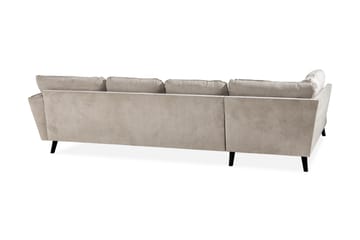 Trend Lyx 4-sits Vänstervänd U-formad Soffa med Divan och Schäslong i Tyg - Beige - Products - Möbler - Soffa - U-soffa